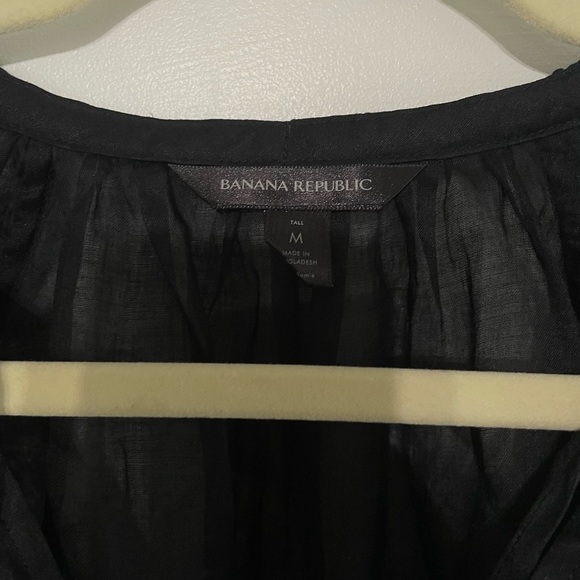 Black Banana Republic Sheer Blouse - Picture 4 of 5